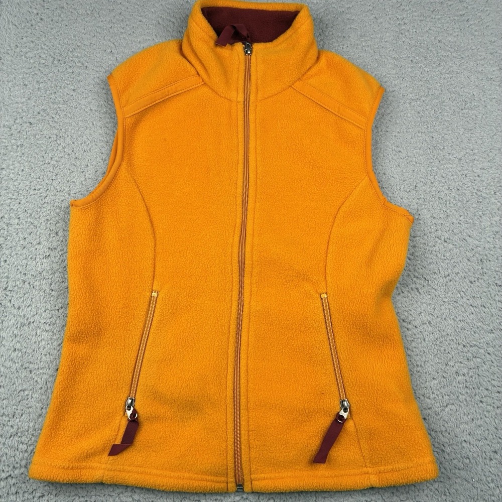 Vintage Patagonia Synchilla Fleece Vest Women's Small Yellow Full Zip USA